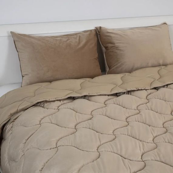 Ковдра полуторна ТЕП VELOUR Золотий беж 1-04870_34480 150х210 см бежевий | Зображення 2