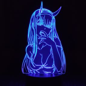 Акриловый светильник-ночник Зеро Ту 2 синий tty-n000344