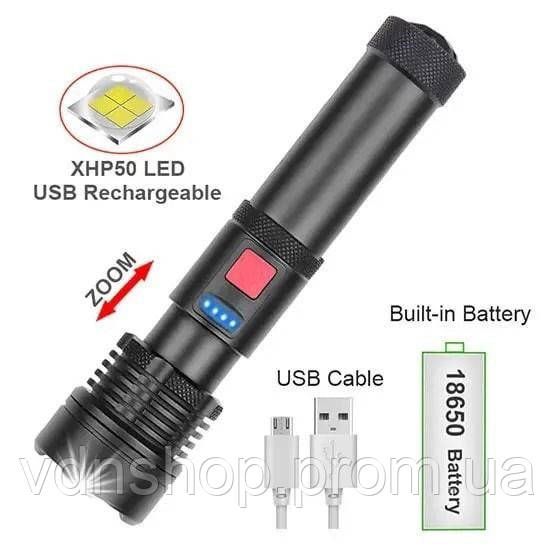 Сильний ліхтарик X-Balog BL-X72-P90, Ручний інспекційний ліхтар, Ліхтар ручний батарейний VA-26 | Зображення 8