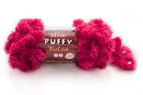 Пряжа Alize Puffy Furlove No 798 (Алізе Пуффі Фурлав) хутряна пряжа з петельками для в'язання руками, 100 г / 6.3 м