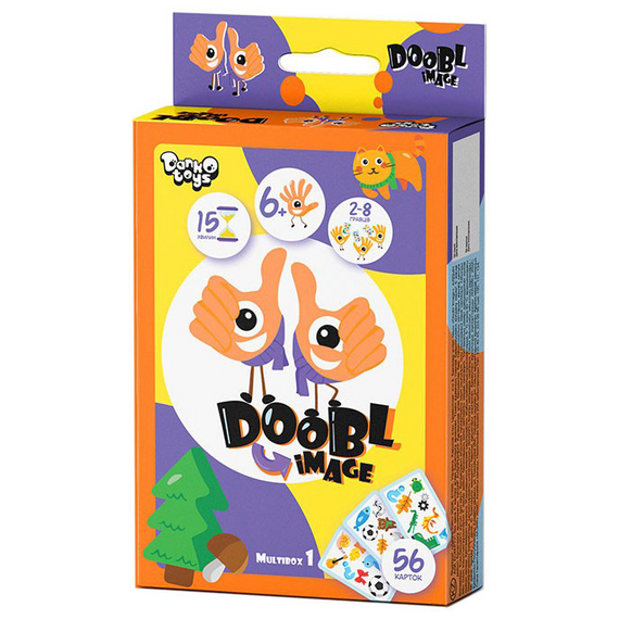Развлекательная настольная игра "Doobl Image" DBI-02U на укр. языке Мультибокс1