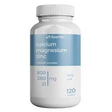 Минеральный комплекс Sporter Cal+Mag+Zinc MAX 120 tabs