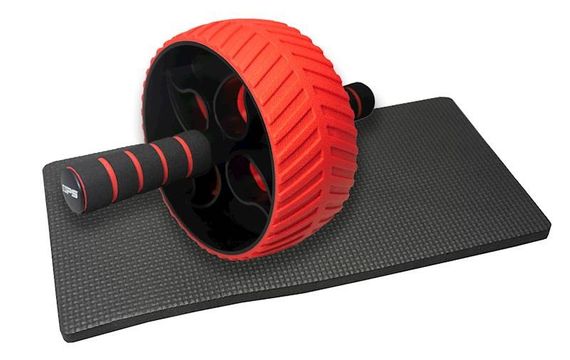 Колесо для преса Power System PS-4107 Full Grip AB Red + килимок Red/Black | Зображення 3