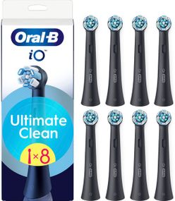 Насадки для електричної зубної щітки BRAUN Oral-B iO RB CBF-4 Ultimate Clean Чорні (8)