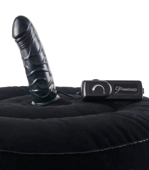 Надувная подушка с вибратором - FFS Inflatable Hot Seat Black sexstyle | Зображення 2