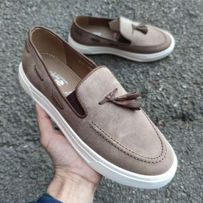 Легкие мокасины на белой подошве 43 размер