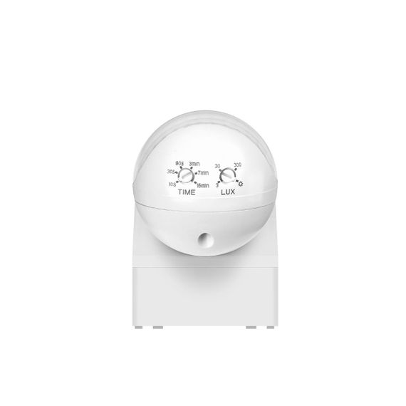 Датчик руху та освітленості VIDEX VL-SPW11W 220V 800W IP44 інфрачервоний білий | Зображення 2