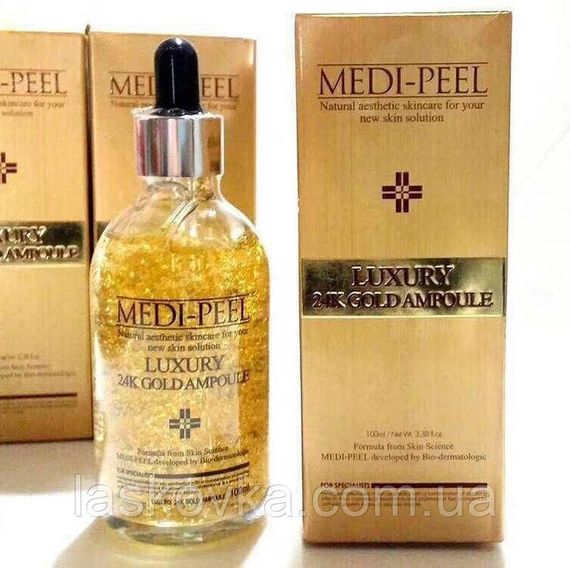 Ампульна сироватка із золотом 24К MEDI-PEEL Luxury 24K Gold Ampoule, 100 мл | Зображення 2