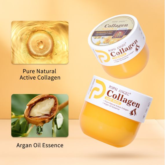 Колагеновий шампунь з аргановою олією проти лупи Popsi Angel Collagen, 500 мл | Зображення 1