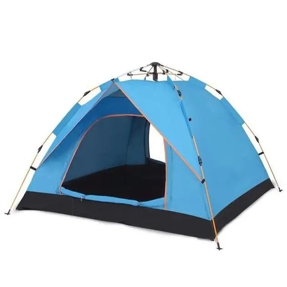 Намет автоматичний G-Tent 210×210×125 см • Туристичний кемпінговий намет на 2–3 особи з водостійкою тканиною та миттєвим встановленням