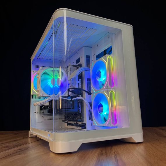 Збірка на замовлення: ігровий ПК GameMax Hype-M White Tower / AMD Ryzen 5 7500F (6 (12) ядер по 3,7 - 5,0 ГГц) / 32 ГБ DDR5 / 1000 ГБ SSD M.2 / nVidia GeForce RTX 5060, 8 ГБ GDDR7, 128-bit / 650 Вт | Зображення 4