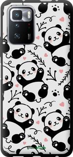 Чохол на Xiaomi Redmi Note 10 Pro 5G Панди "4318b-3333-2448"