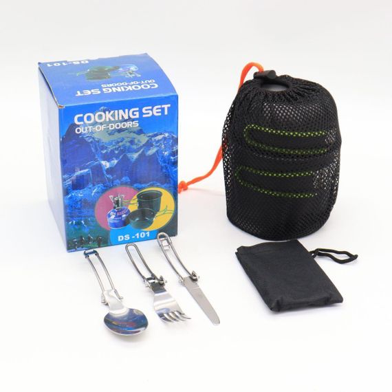 Туристичний набір посуду для пікніка (каструля, чаша + столові прилади), GL C31 / Похідний посуд для кемпінгу | Зображення 9
