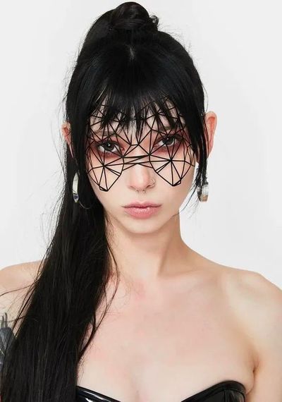 Вінілова маска на наклейках Bijoux Indiscrets | Зображення 2