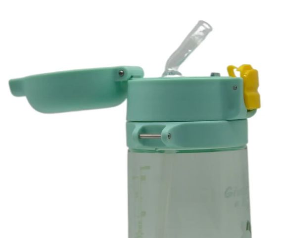 Пляшка для води Casno 690 мл KXN-1219 Зелена (Зебра) з соломинкою TRITAN (KXN-1219_Green) | Зображення 2