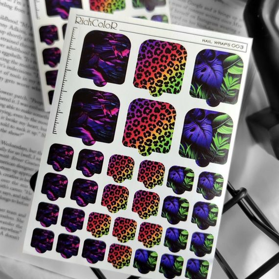 Плівка для дизайну нігтів RichColor 003 для педикюру (8.5x11.5см)