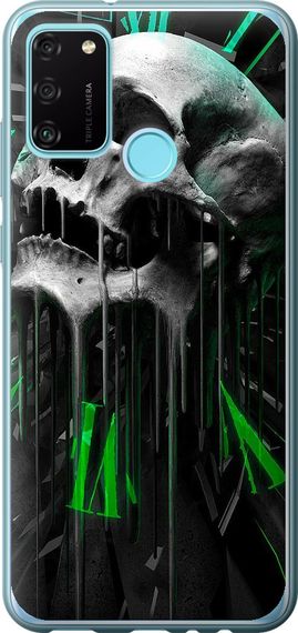 Чехол на Huawei Honor 9A Череп-часы "4100u-1900-17620"