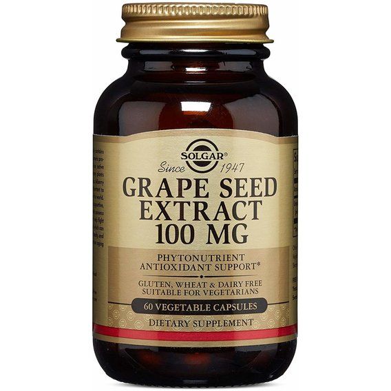 Экстракт виноградных косточек Solgar Grape Seed Extract 100 mg 60 Veg Caps