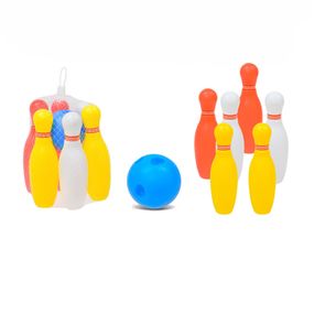 Детский игрушечный Боулинг 6805, 6 кеглей, 1 мяч