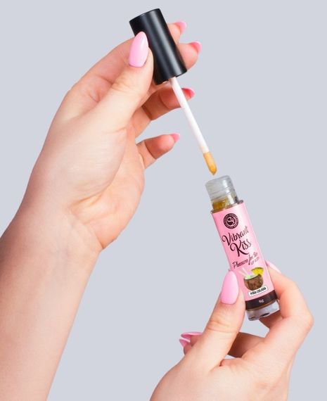 Блиск для губ з ефектом вібрації Secret Play - LIP GLOSS Vibrant Kiss Pina Colada, 6 грам Sex Aura | Зображення 2