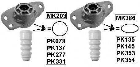 Пильовик амортизатора компл. CHEVROLET AVEO задн. (вир-во Monroe) MONROE PK078 на SEAT IBIZA V (6J5, 6P5)