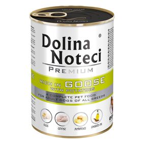 Вологий корм для собак з м'ясом гусака Dolina Noteci Premium Dog Goose and Potatoes, 400 гр
