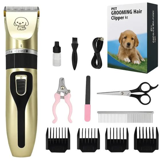 Машинка для стриження собак і кішок Pet Grooming Hair Clipper Kit тример для собак, набір для грумінгу | Зображення 2