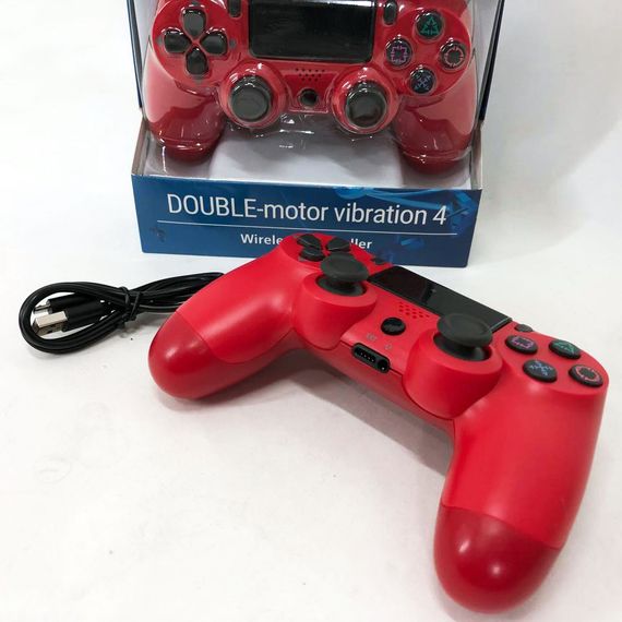 Джойстик DOUBLESHOCK для PS 4, бездротовий ігровий геймпад PS4/PC акумуляторний джойстик. SU-175 Колір: червоний | Зображення 4