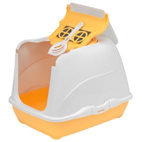 Moderna Flip Cat туалет закрытый для кошек, 50 см х 39 см х 37 см, оранжевый
