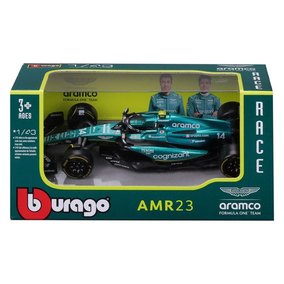 Коллекционная автомодель "Aston Martin AMR23 (2023)" Bburago 18-38090, 1:43 масштаб