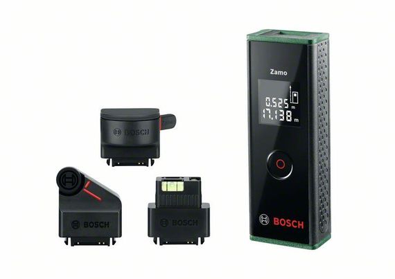 Дальномер лазерный Bosch Zamo SET ± 3 мм, 0.15 – 20 м, + 3 адаптера (0.603.672.701) | Зображення 2