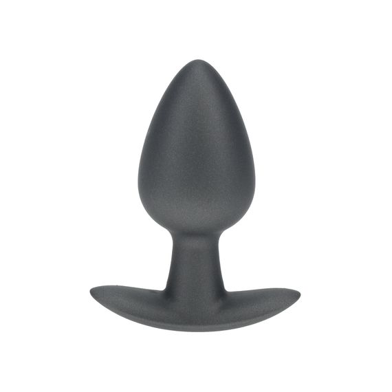 Анальна пробка Smooth Silicone Anal Plug - Medium - 3.1 / 7,9 cm - Gunmetal