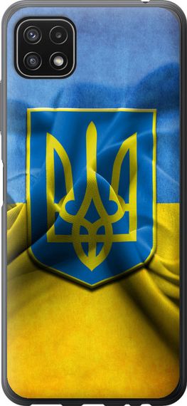 Чехол на Samsung Galaxy A22 5G A226B Флаг и герб Украины 1 "375u-2581-17620"