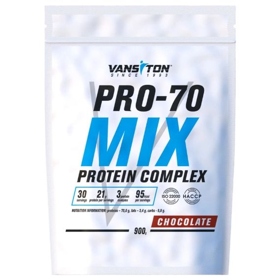 Протеїн Vansiton Pro-70 Mix 900 g /30 servings/ Chocolate
