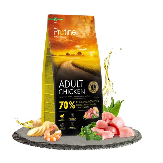 Cухой корм с курицей для собак Profine Dog Adult Chicken & Potatoes, 12 кг | Зображення 1