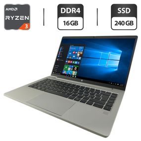 Ультрабук HP ProBook 445 G8 / 14" (1920x1080) IPS / AMD Ryzen 3 5400U (4 (8) ядра по 2.6 - 4.0 GHz) / 16 GB DDR4 / 240 GB SSD / AMD Radeon Graphics / WebCam б/в