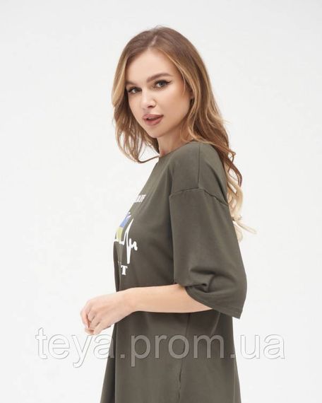 Футболка для жінок колір хакі розмір XL FI_002399 | Зображення 1