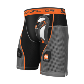 Шорти компресійні Shock Doctor Ultra Hybrid з захистом паху