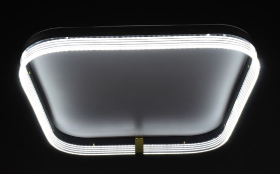 Люстра світлодіодна стельова LED світильник для квартири на стелю лед 27891 Білий 8х50х50 см. | Зображення 7