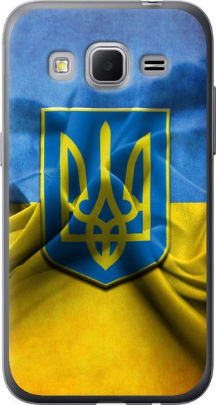 Чехол на Samsung Galaxy Core Prime VE G361H Флаг и герб Украины 1 "375u-211-17620"