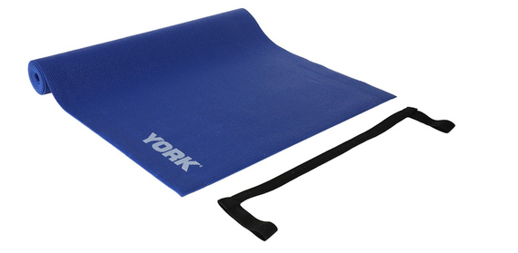 Килимок (мат) для фітнесу та йоги York Fitness 0,3см синій | Зображення 2