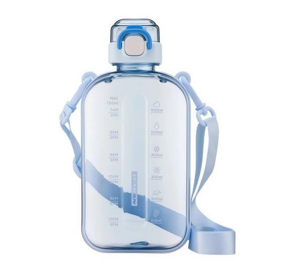 Спортивна пляшка для води SPORT (750 мл) — BPA-free пластик, блакитна | Зображення 6