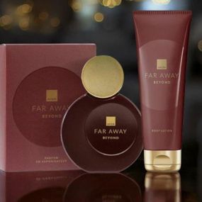 Парфюмерно-косметический набор 2-в-1 Avon Far Away Beyond для Нее: Духи 50 мл + Лосьон для тела 125 мл