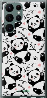 Чохол на Samsung Galaxy S22 Ultra Панди "4318u-2500-2448"