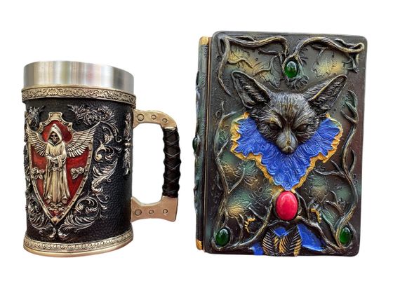 Подарунковий набір Кухоль 3D Архангел і Блокнот 3D «Лісовий Гримуар Лиси»