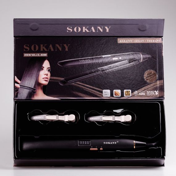 Випрямляч для волосся Sokany CL8288B з дисплеєм Чорний | Зображення 4