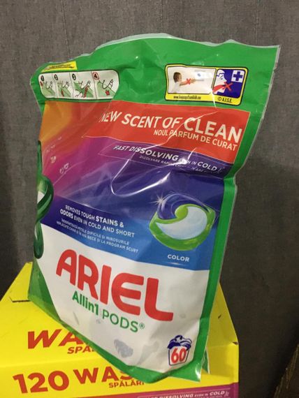 Капсули для прання Ariel PODS All in 1 — 60 шт, Mountain Spring / New Scent, оригінал, ЄС | Зображення 1