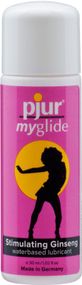 Збуджувальна змазка на водній основі pjur my glide 30 мл, з женьшенем, зігріває sexstyle