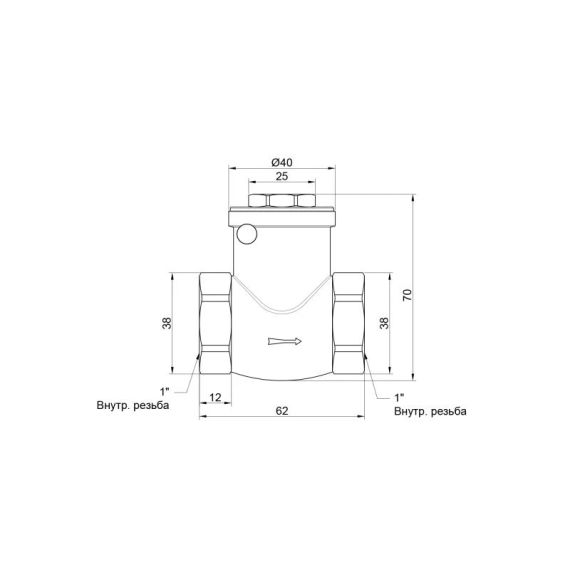 Зворотний клапан Thermo Alliance Standart 1" SD242W25 | Зображення 1