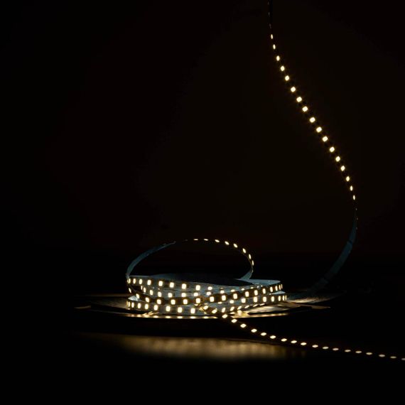 Світлодіодна LED стрічка PROLUM™ 24V IP20 2835\120 6ММ S-TYPE Series "S" Тепло-Білий (2800-3200K) | Зображення 1